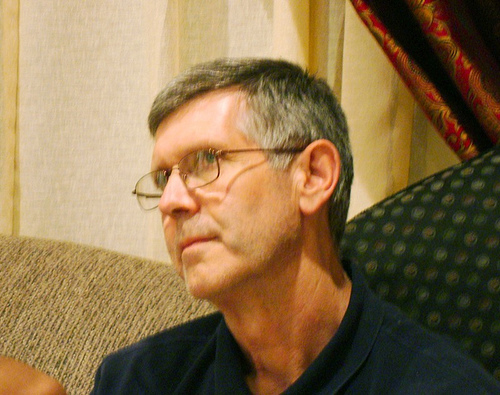 at a Satsang during his visit to the Bay area Aradhana function