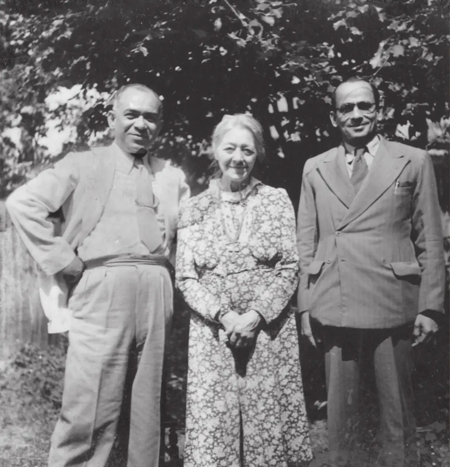 A.Bose, Mrs.Victoria Doe & K.K.Nambiar, UK, May 1946