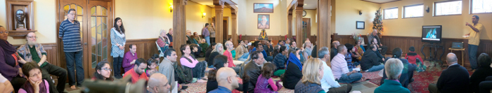 devotees gathered for Jayanti