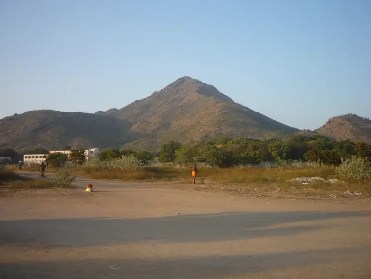 looking from the highway out of town