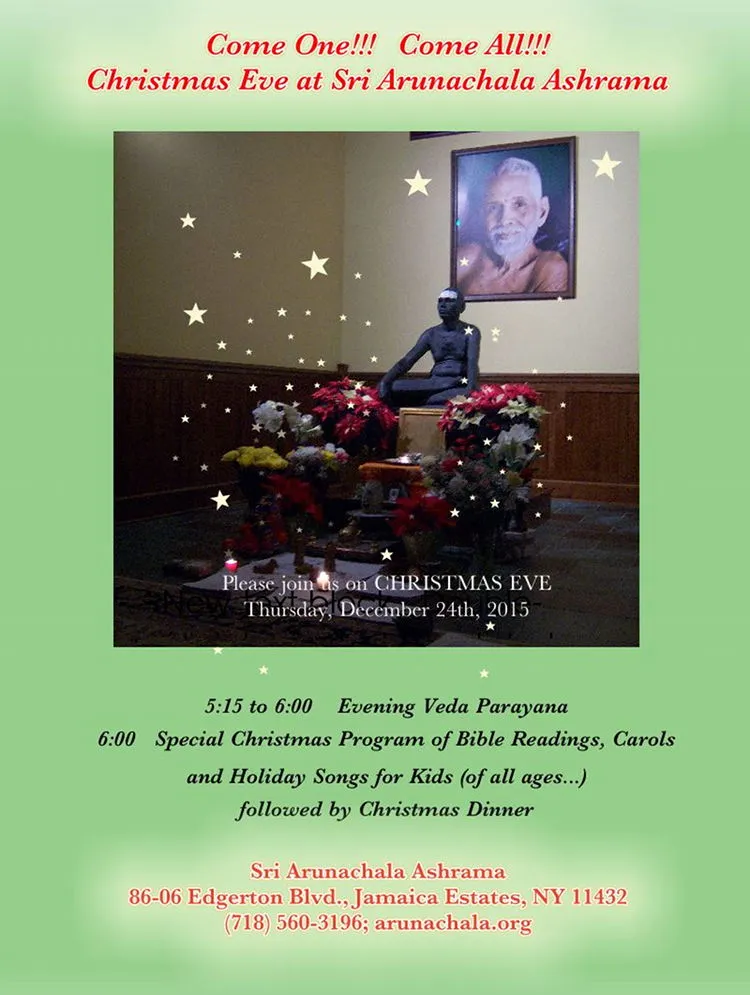 Christmas Eve Satsang invitation, 24 Dec 2015