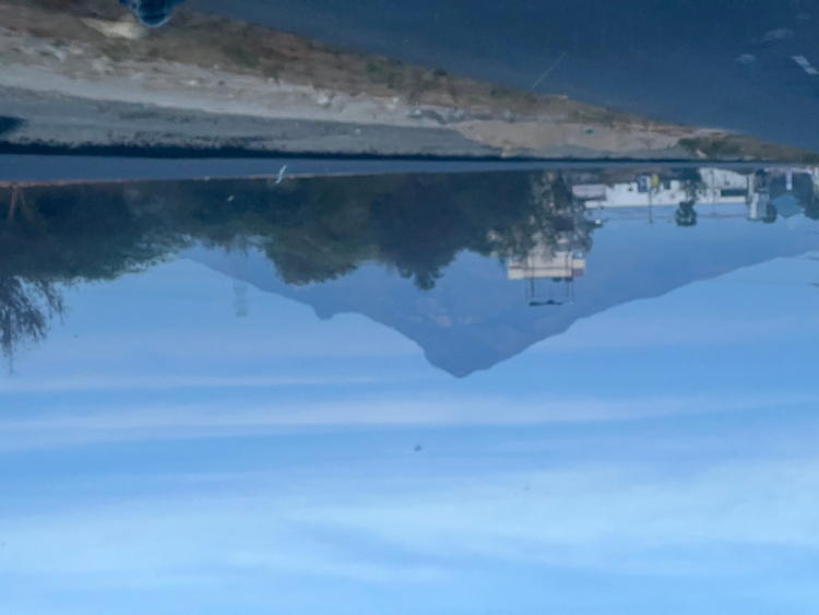 coming into town, early morning