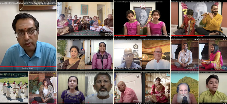 collage of live-stream participants