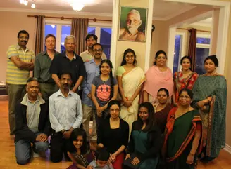 devotees gathered in sri ramana satsang
