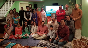 devotees gathered in sri ramana satsang