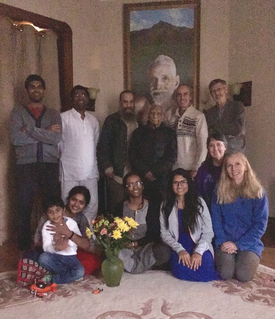 visiting with the Elgin Ramana Satsangis