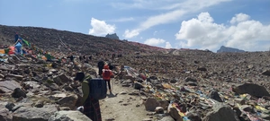 Dolma La Pass, elevation 18,400 feet