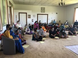 devotees in the temple