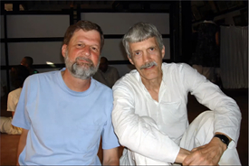 Peter & Martin at the dining hall