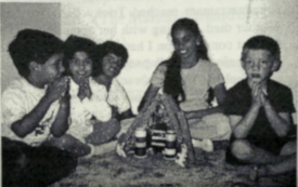 L-to-R: Athman, Varsha, Tara, Radha, Alexi