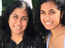 Veidhya and Shraddha at Arunachala Ashrama, Nova Scotia