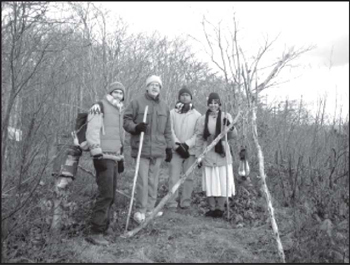 Devotees lighting Deepam on top of North Mountain