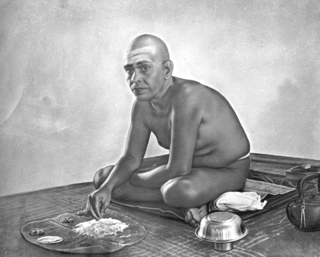 Bhagavan eating Bhagavan eating
